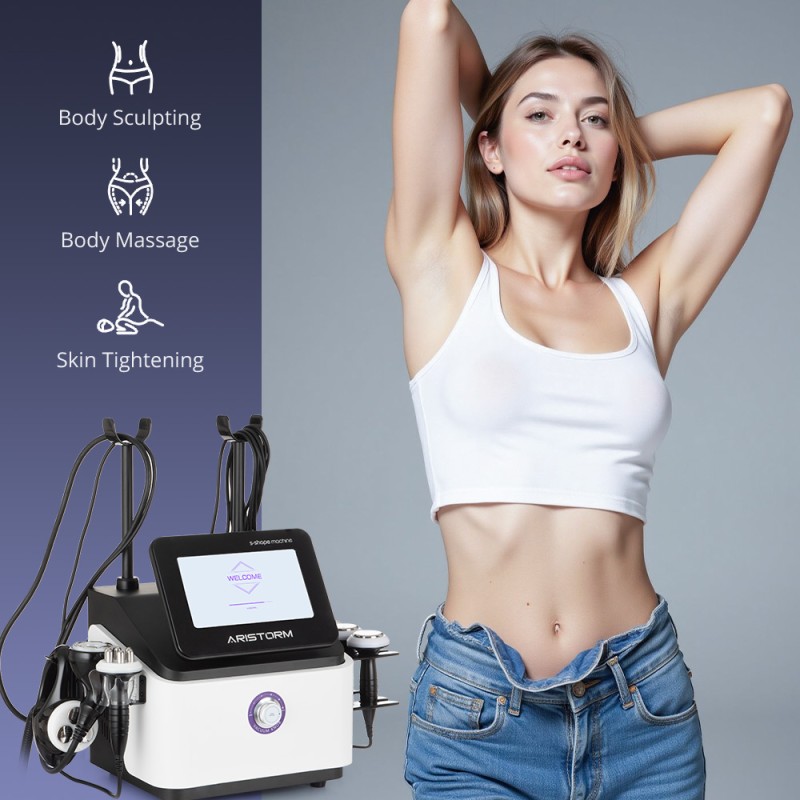 5 In 1 S Shape Machine 3D Ultrasonic Cavitation RF Pro Body Sculpting Device