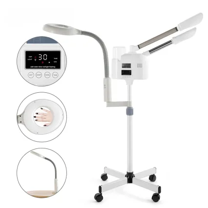 UV Ozone 5X Magnifying Lamp LCD Facial Steamer
