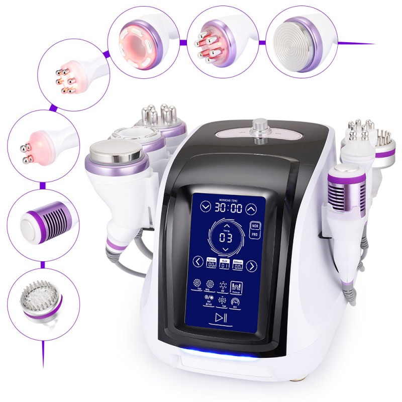 8 In 1 RF Vacuum Cavitation Cold Hot Hammer Beauty Machine