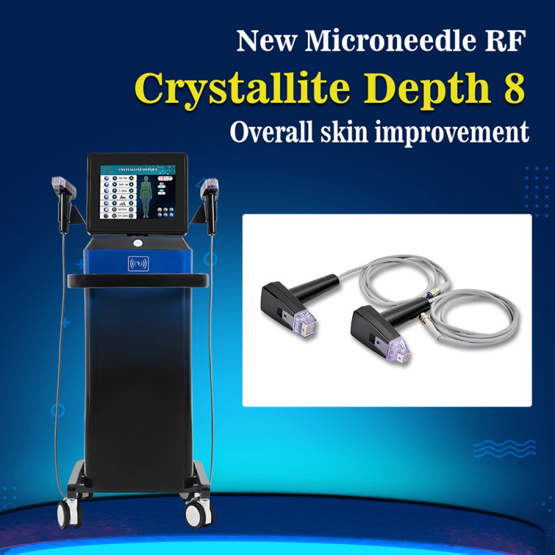 Gold RF Crystallite Depth 8 Micro-Needling Machine Anti-Aging Wrinkle Removal