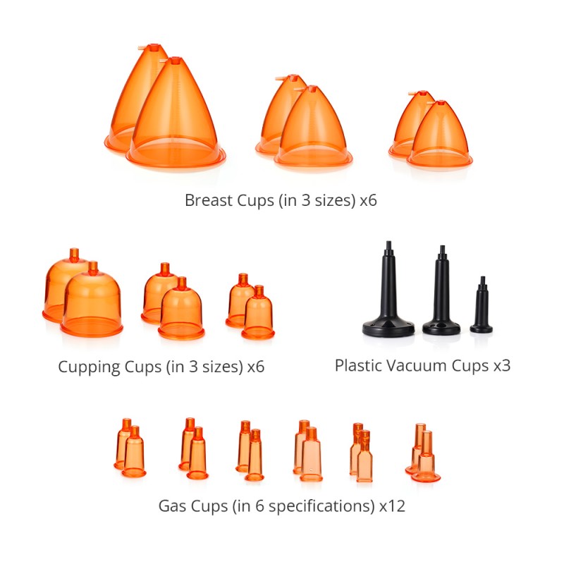 Breast Enhancement Machine Orange Vacuum