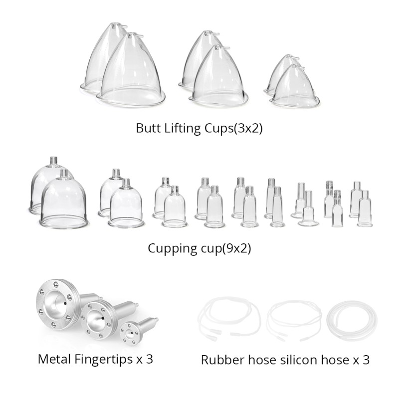 New Grease Cups For Lymphatic Drainage Detox Body Shaping Massage Beauty Machine