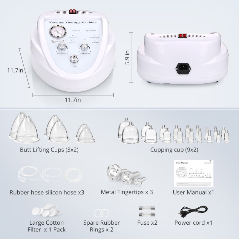 New Grease Cups For Lymphatic Drainage Detox Body Shaping Massage Beauty Machine