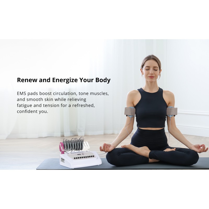 EMS Microcurrent Machine With Cupping Therapy For Muscle Toning Butt Lift Massage