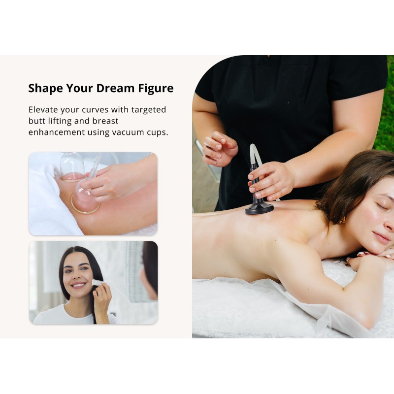 EMS Microcurrent Machine With Cupping Therapy For Muscle Toning Butt Lift Massage