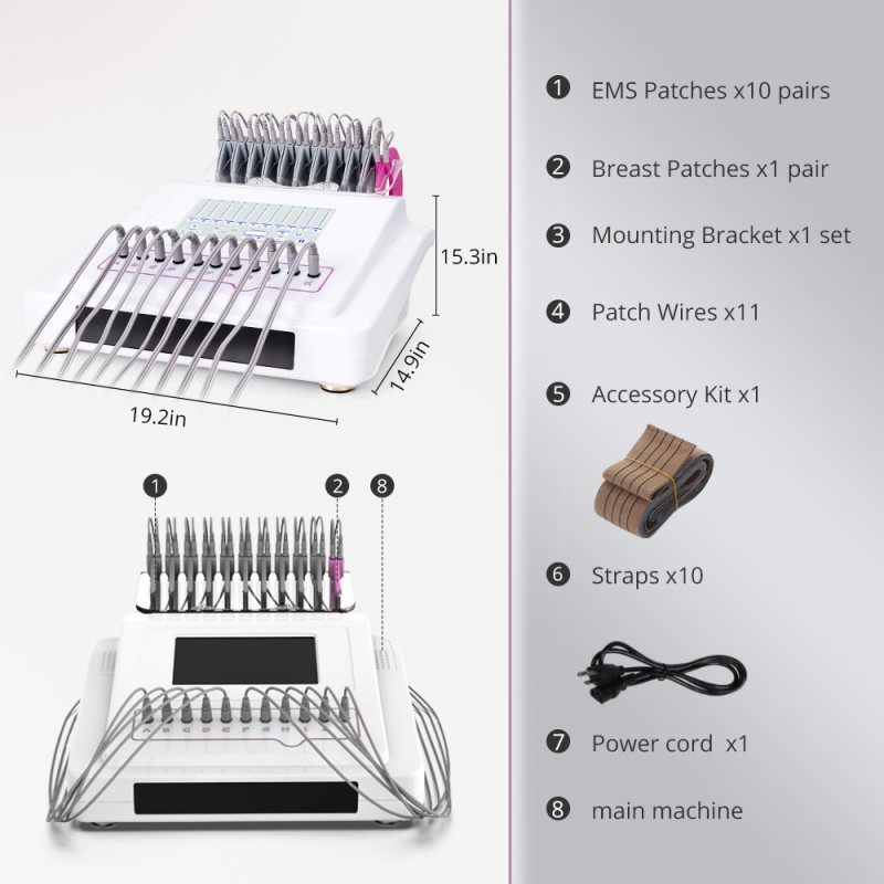 EMS Microcurrent Electronic Muscle Stimulation Body Slimming Machine
