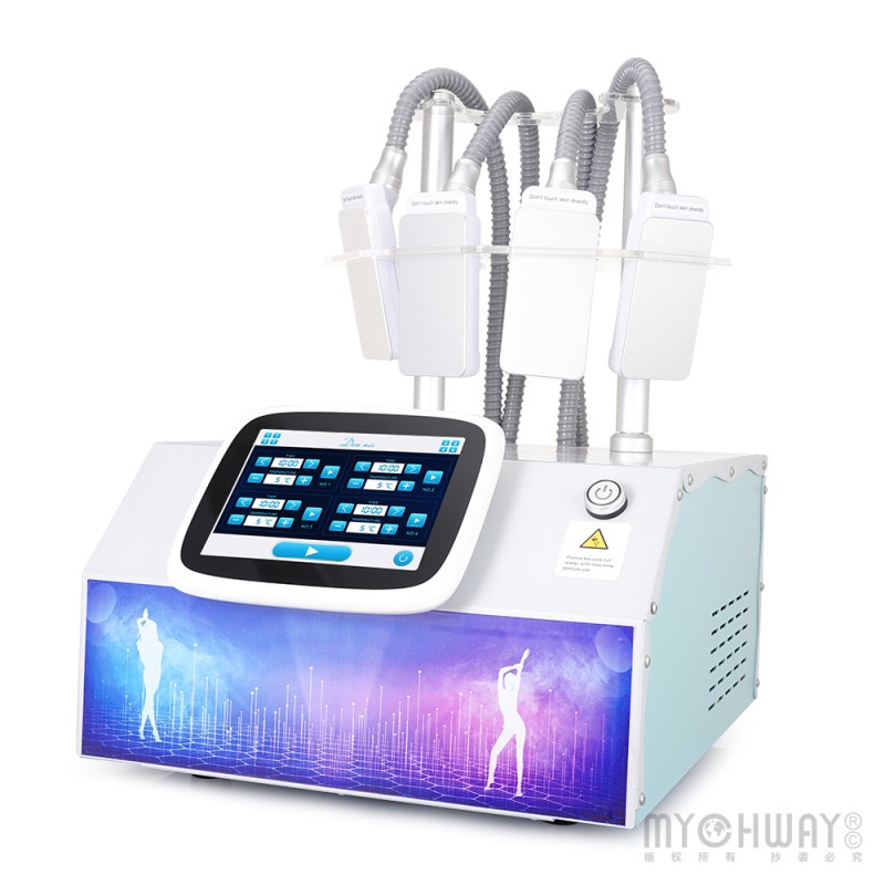 4 Pads Professional Freeze Vacuum Belly Slimming Fat Loss Machine