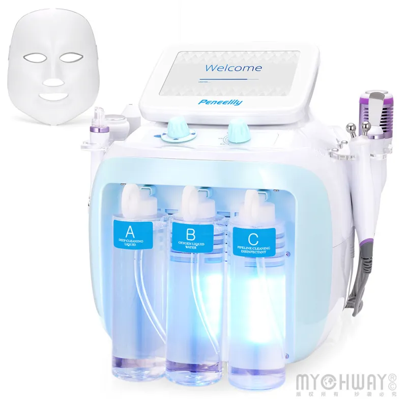 7-in-1 Facial Cleaner Hydro Spa Dermabrasion Ultrasound Skin Care Beauty Machine