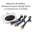 3 Probes Ultrasound Facial Body Skin Massager Therapy Ultrasonic Beauty Machine