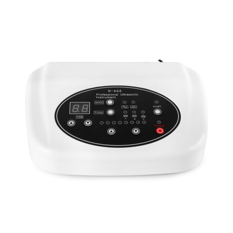 3 Probes Ultrasound Facial Body Skin Massager Therapy Ultrasonic Beauty Machine
