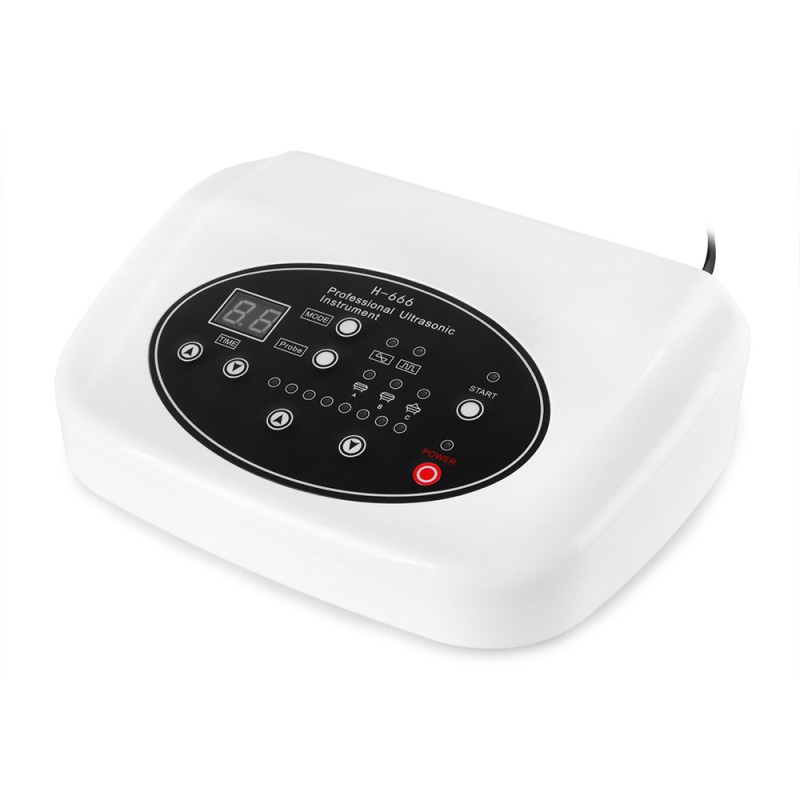 3 Probes Ultrasound Facial Body Skin Massager Therapy Ultrasonic Beauty Machine
