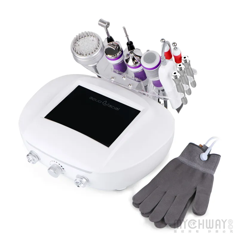 9 In 1 Facial Machine 3MHZ Ultrasound Scrubber Dermabrasion Skin Care Beauty Machine