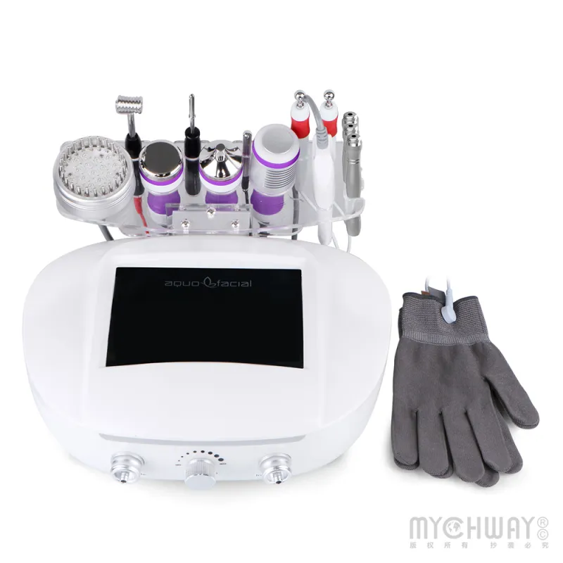 9 In 1 Facial Machine 3MHZ Ultrasound Scrubber Dermabrasion Skin Care Beauty Machine