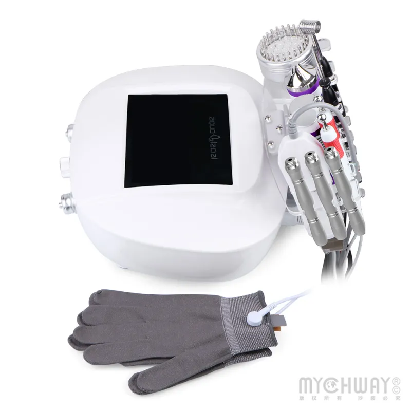 9 In 1 Facial Machine 3MHZ Ultrasound Scrubber Dermabrasion Skin Care Beauty Machine