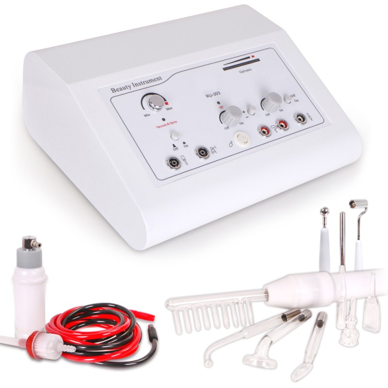 4in1 Beauty Equipment Multi-Function Machine HF Galvanic Vacuum Spray+ Warranty