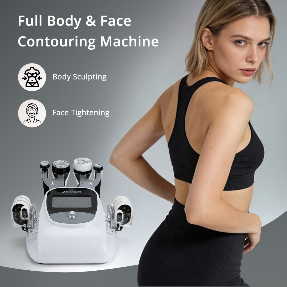 S Shape Machine 3D Cavitation RF Lipo Laser Body Contouring Face Lifting