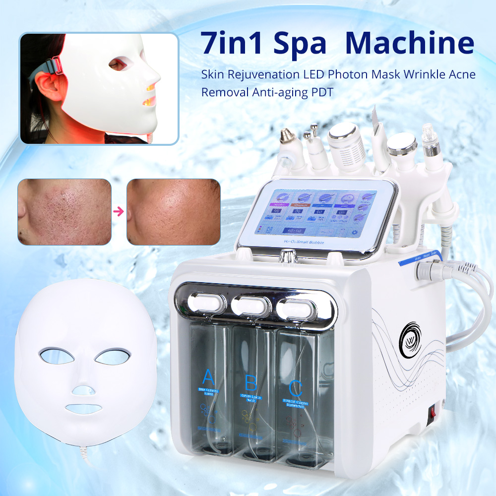 7in1 Hydra Water Facial Cleaner Aqua Peel Hydro Diamond Dermabrasion Spa Machine