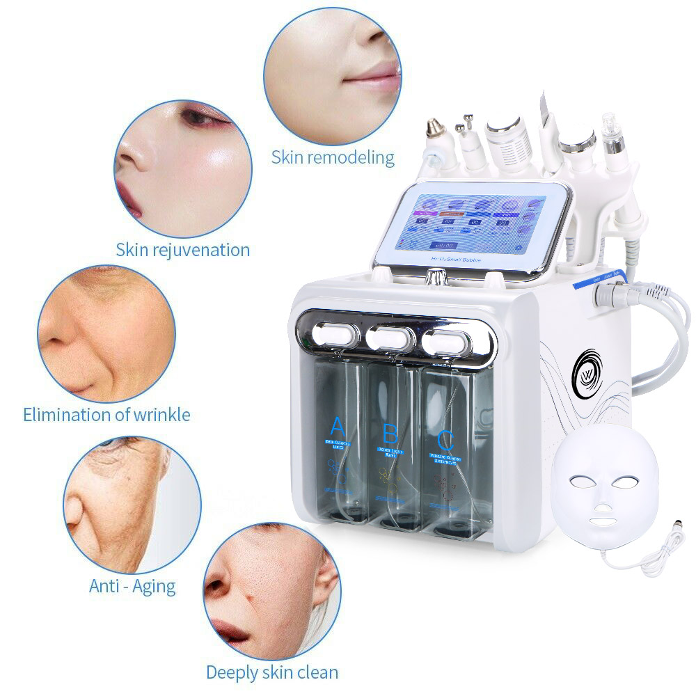 7in1 Hydra Water Facial Cleaner Aqua Peel Hydro Diamond Dermabrasion Spa Machine