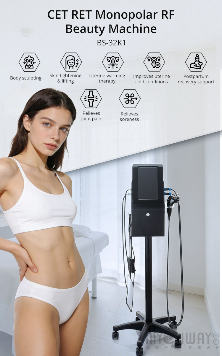 Pro CET RET Monopolar RF Beauty Machine For Body Sculpting & Face Care