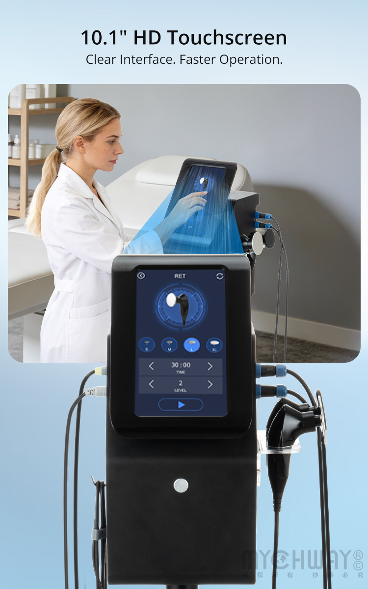 Pro CET RET Monopolar RF Beauty Machine For Body Sculpting & Face Care