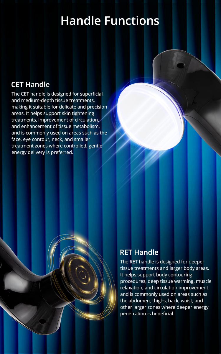 Pro CET RET Monopolar RF Beauty Machine For Body Sculpting & Face Care