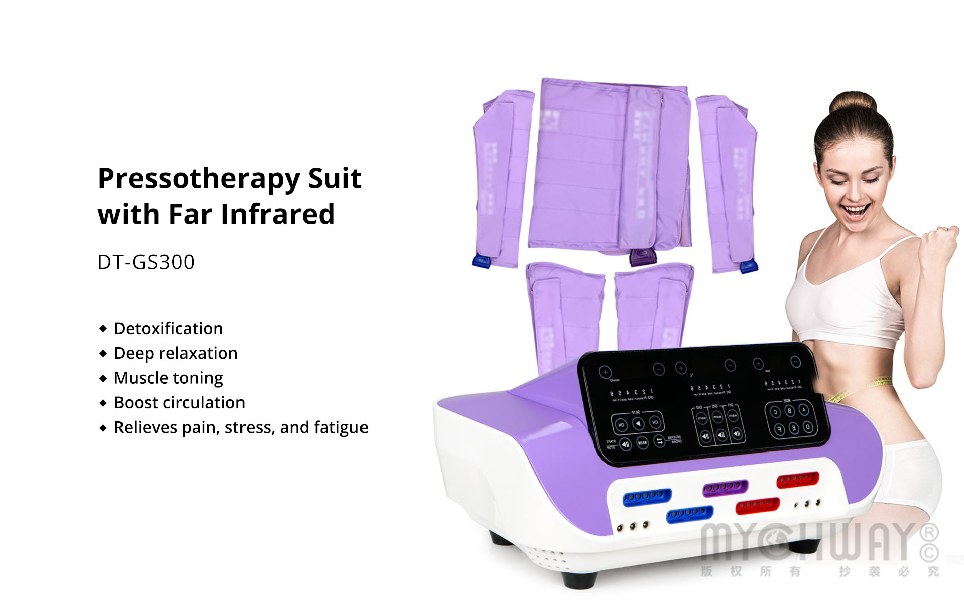 Air Pressure Suit Far Infrared Lymph SPA Weight Loss Pressotherapy Slim Machine