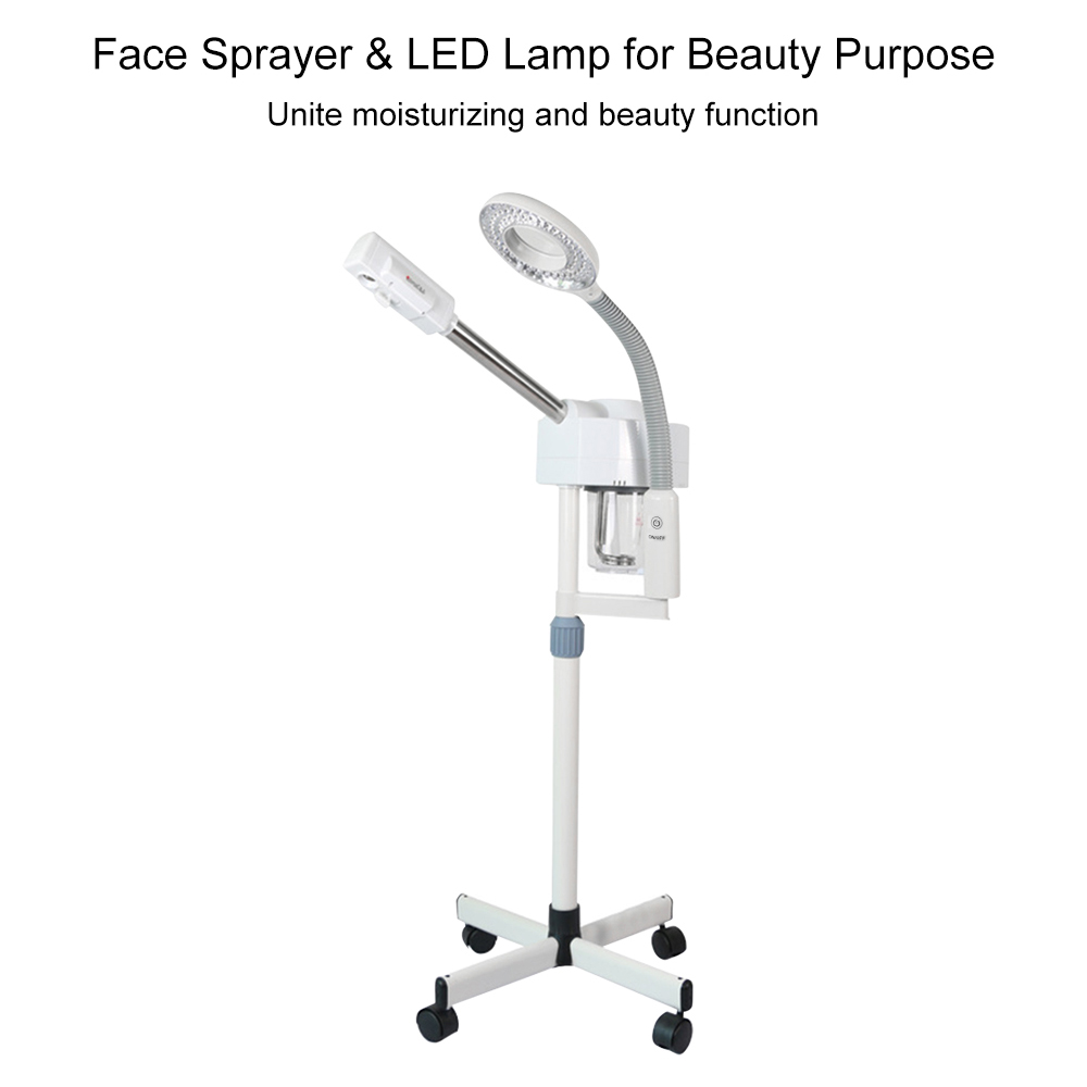 2 In 1 Pro Facial Steamer + 5x Magnifying Lamp Ozone Salon Spa Beauty Equipment