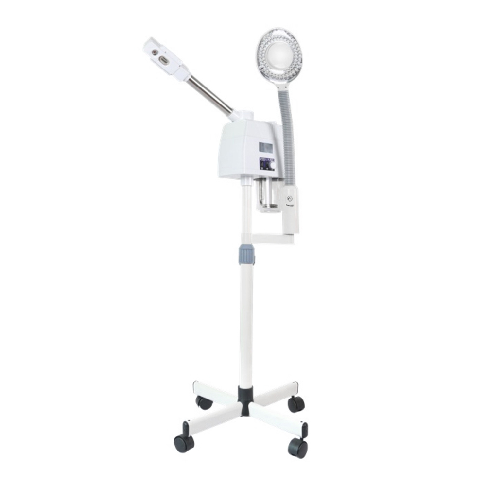 2 In 1 Pro Facial Steamer + 5x Magnifying Lamp Ozone Salon Spa Beauty Equipment