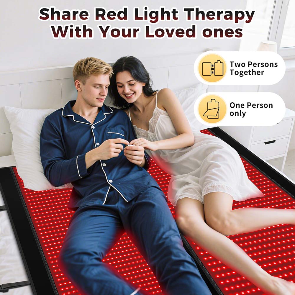 Full Body Red & Infrared Light Therapy Mat for Pain Relief & Recovery