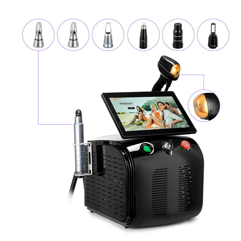 2 In 1 High-Power Pico Laser Diode Laser Machine For Tattoo Hair Spots Removal