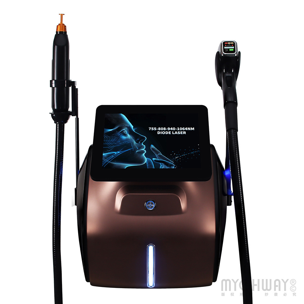 2 In 1 Diode Laser Hair Removal Machine Picosecond Tattoo Removal Instrument