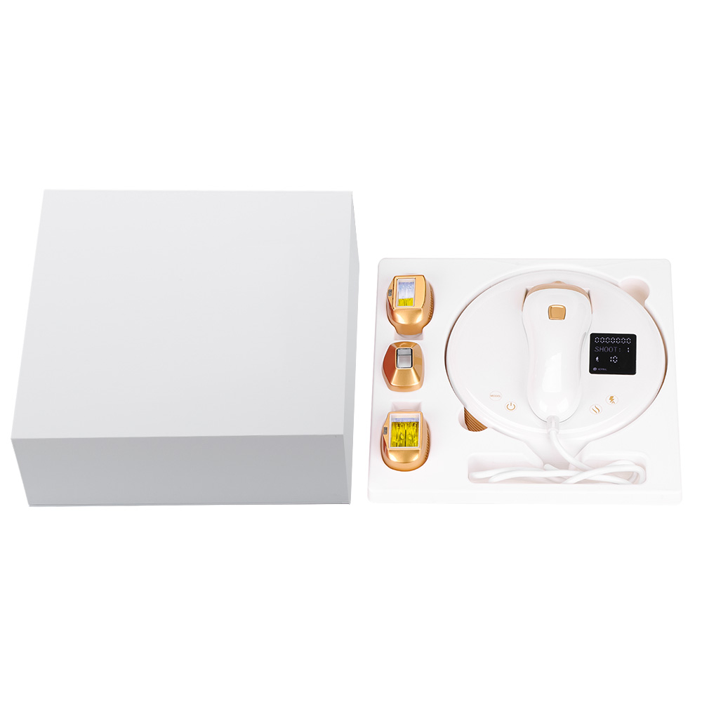 IPL Hair Removal Device With 3 Light Head 10 Energy Level 3 Mode Skin Recognition