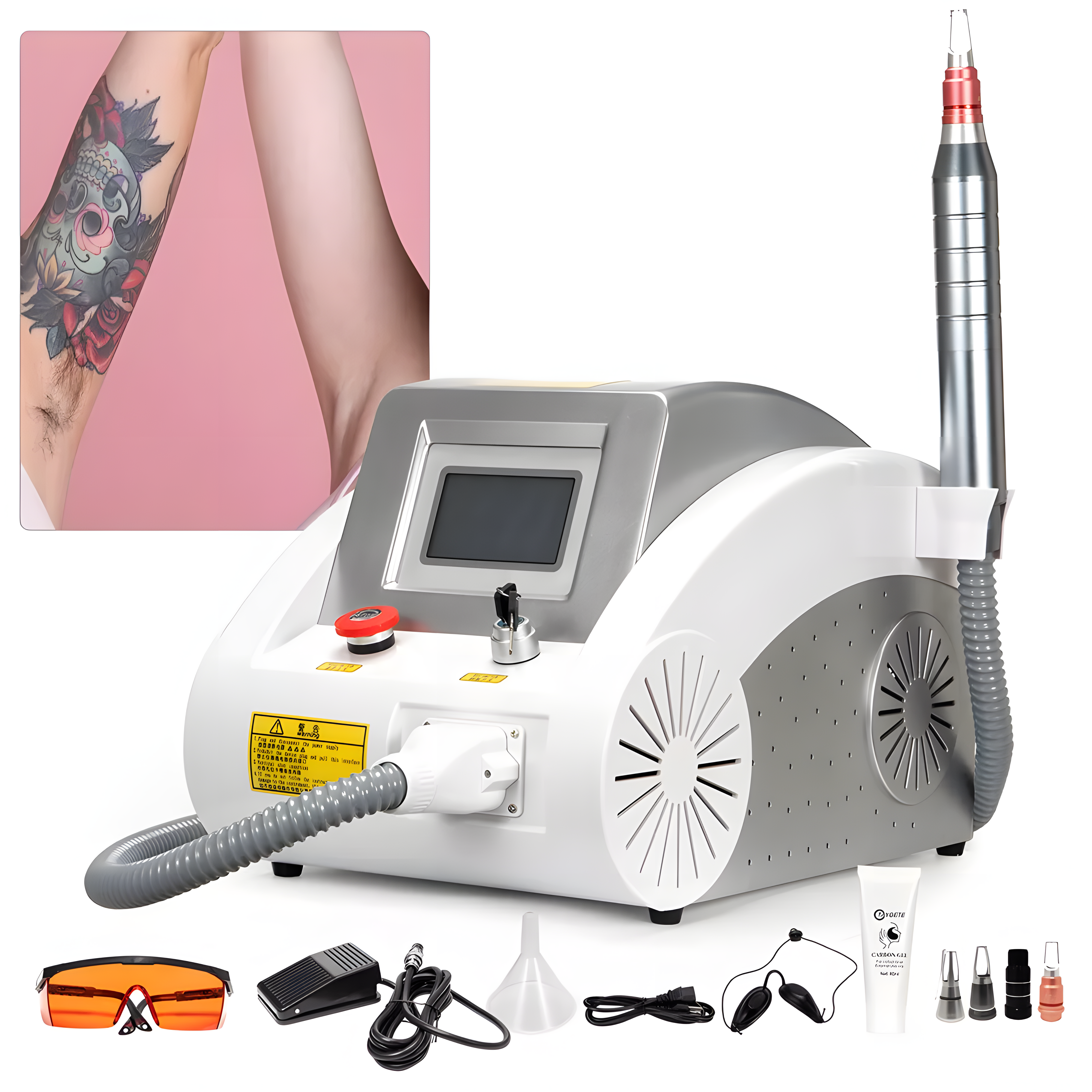 High Power Picosecond Laser Tattoo Removal Machine (Q-Switched Nd:YAG)