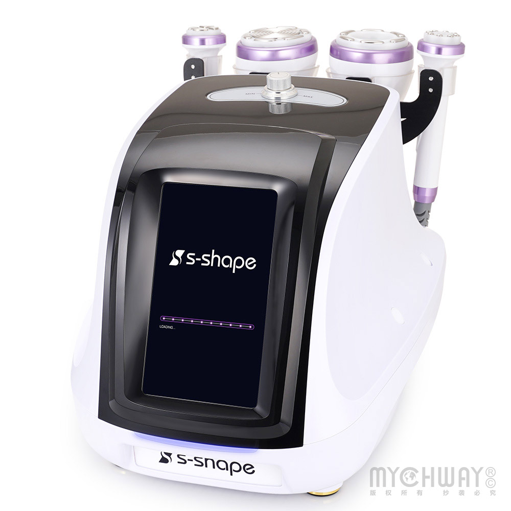 S-SHAPE Ultrasound Cavitation 30K EMS EL Vacuum Body Shaping Face Care Machine