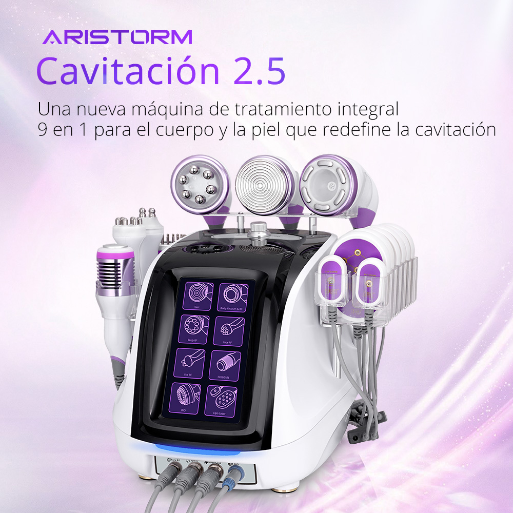 9in1 Aristorm Cavitation Lipo Laser Beauty Equipment