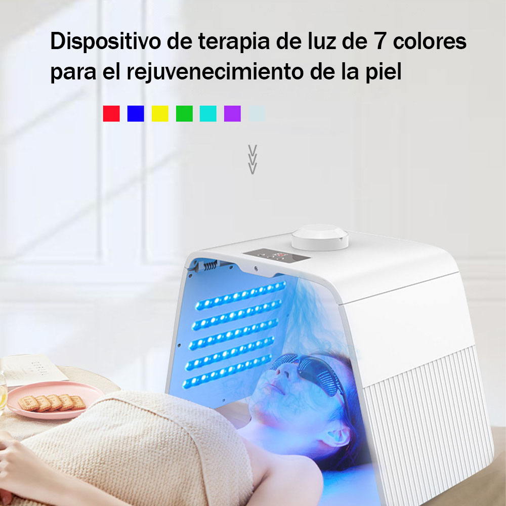 Portable 7-Color LED Light Therapy Device For Skin Rejuvenation For Home&Pro Use