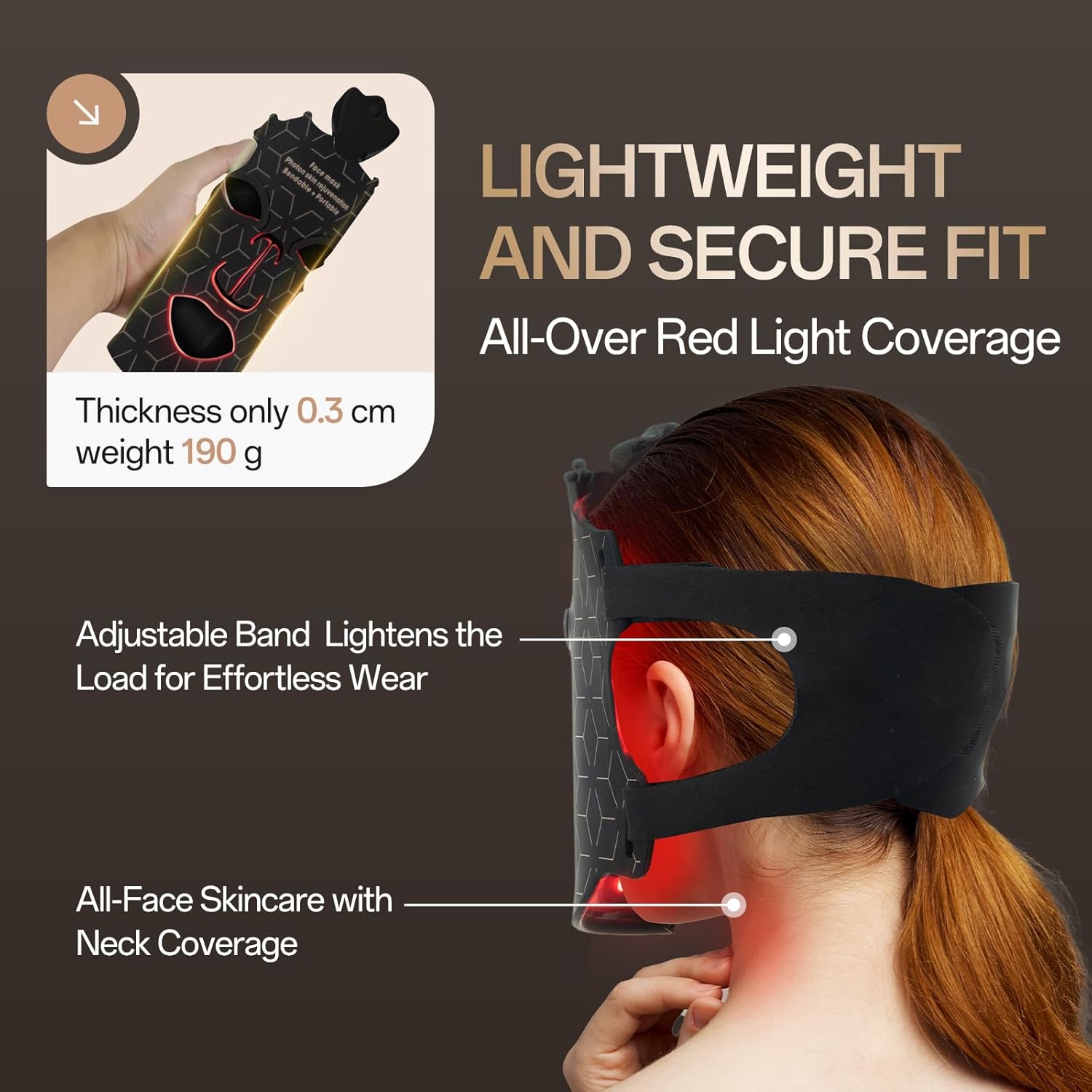 7 Colors Red Light Therapy Face Mask for Home Skin Rejuvenation