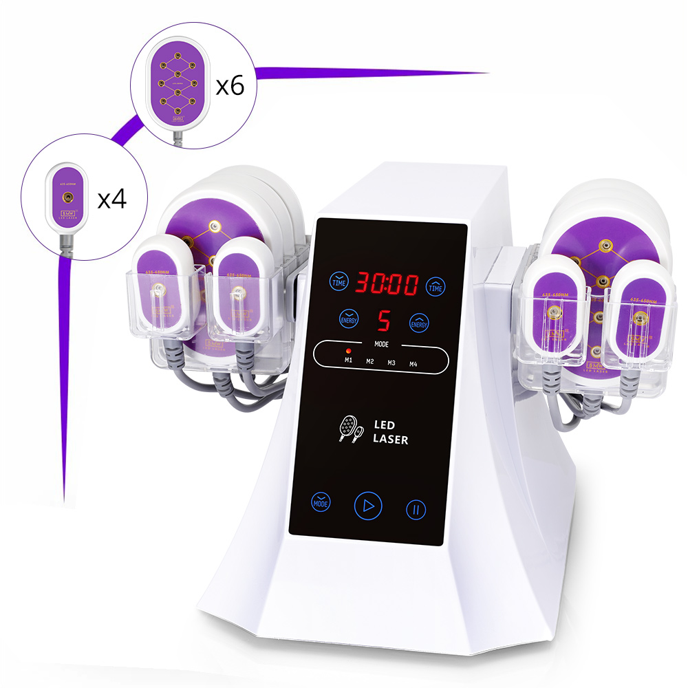 10 Pads 650NM Lipo Laser Body Slimming Machine