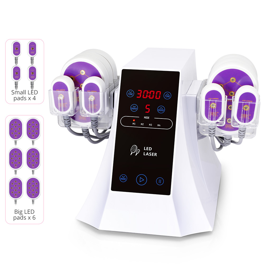 10 Pads 650NM Lipo Laser Body Slimming Machine