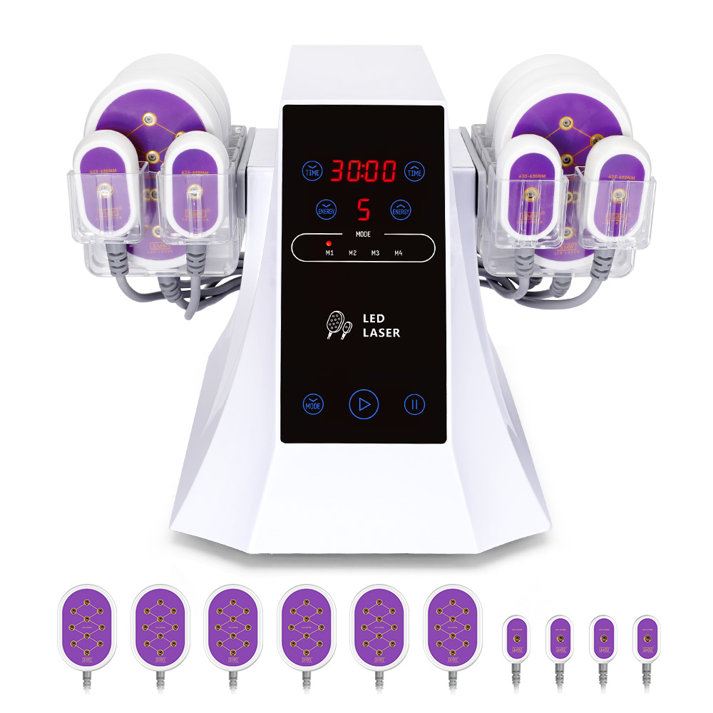 10 Pads 650NM Lipo Laser Body Slimming Machine