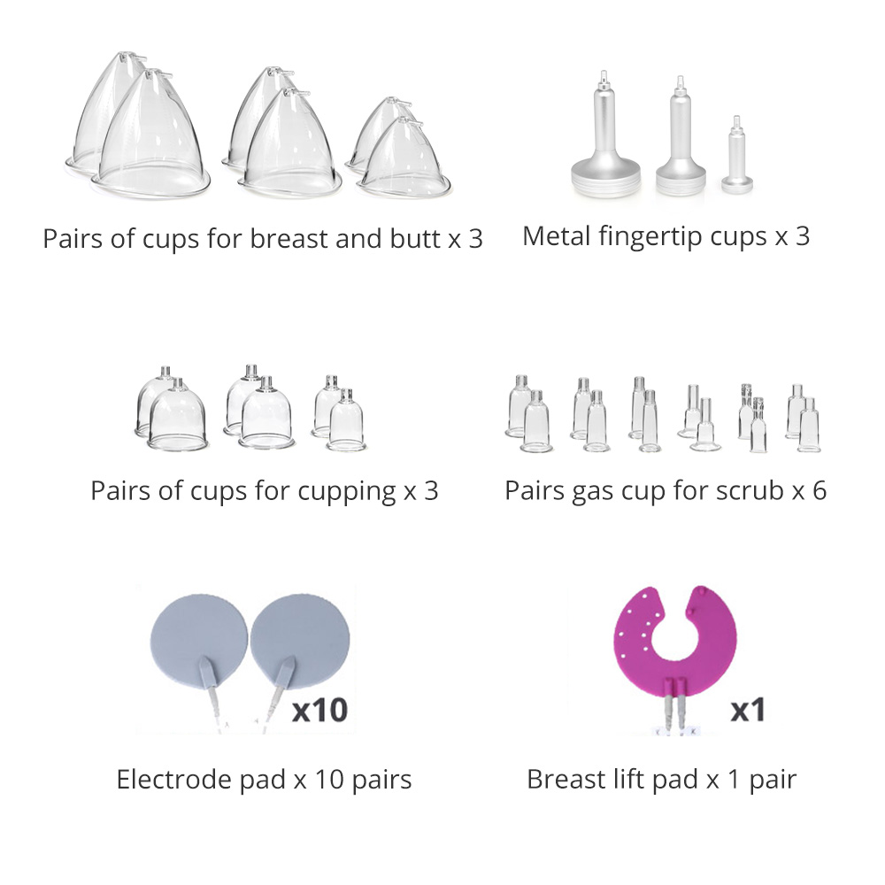 EMS Bio Microcurrent Treatment Vacuum Therapy Breast Lifting Enhancement Machine