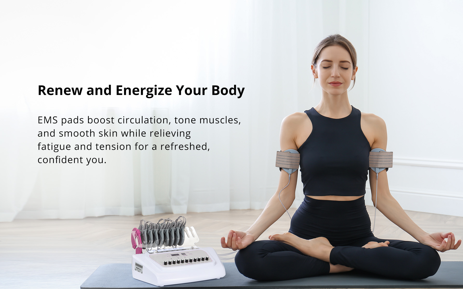 EMS Microcurrent Machine With Cupping Therapy For Muscle Toning Butt Lift Massage