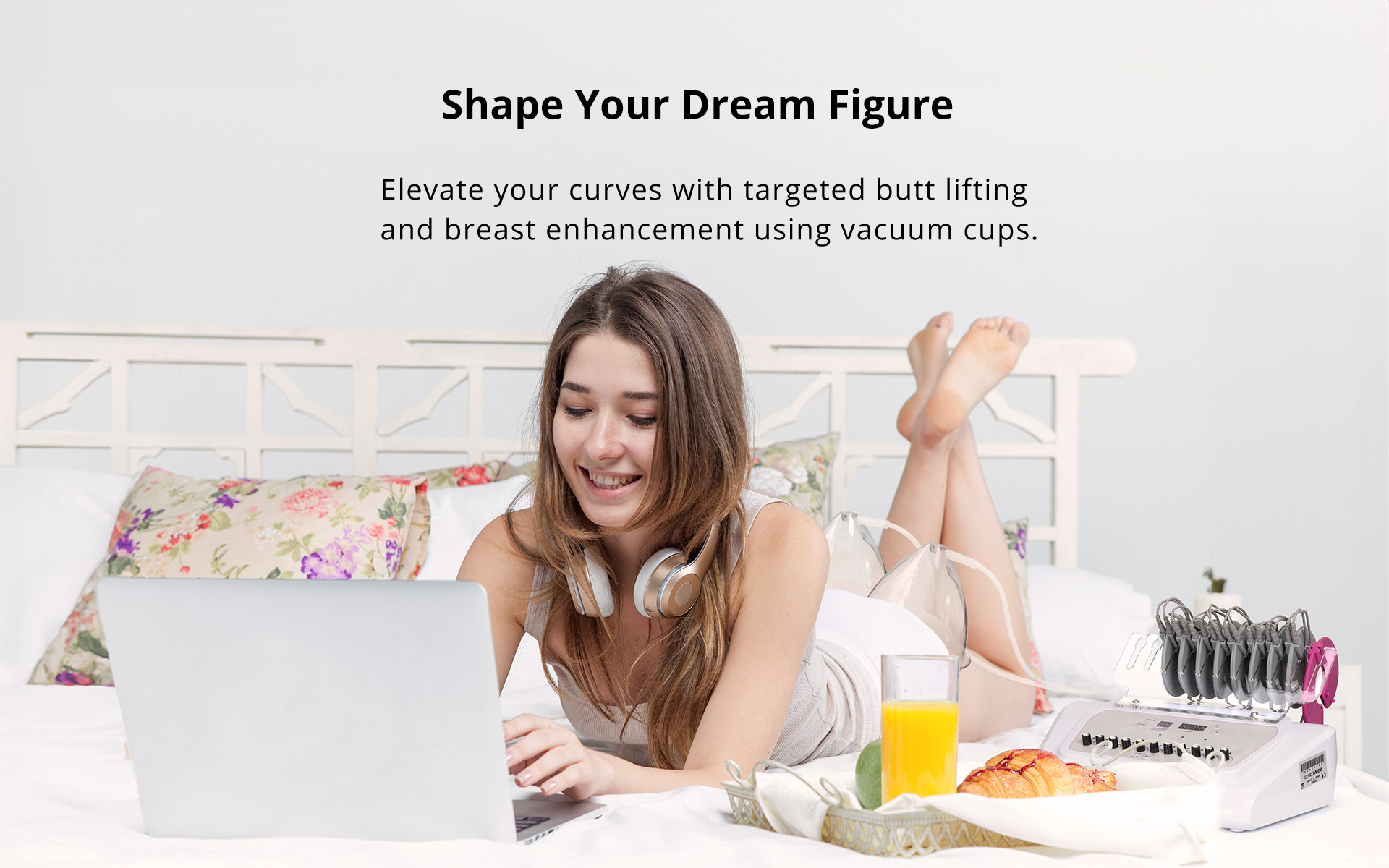 EMS Microcurrent Machine With Cupping Therapy For Muscle Toning Butt Lift Massage