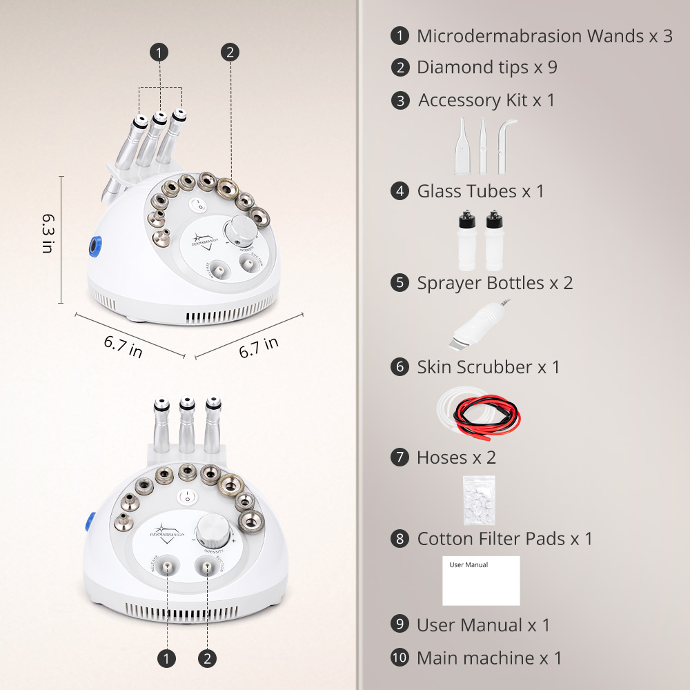 3in1 Ultrasound Dermabrasion Blackhead Removal Machine