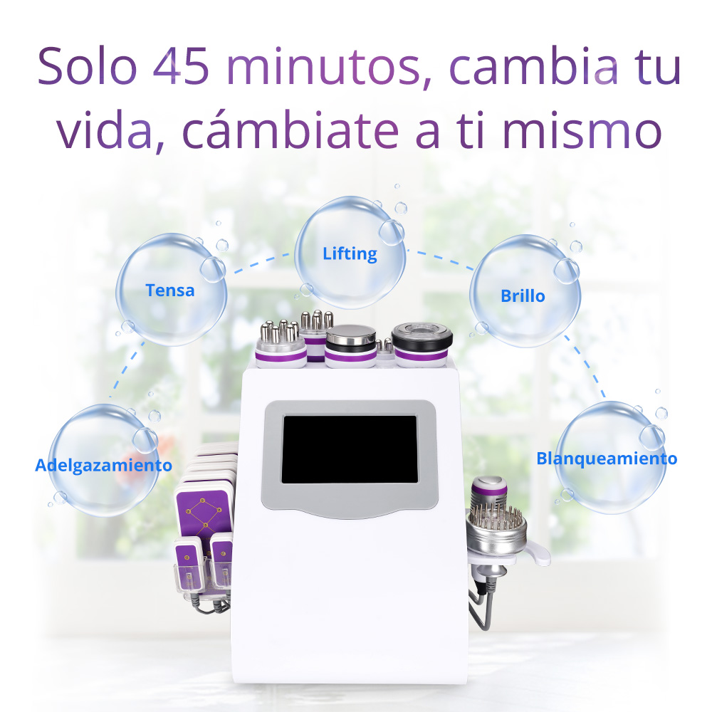 UNOISETION 9IN1 40K Cavitation Machine Body Sculpting RF Facial Skin Care for Home Spa