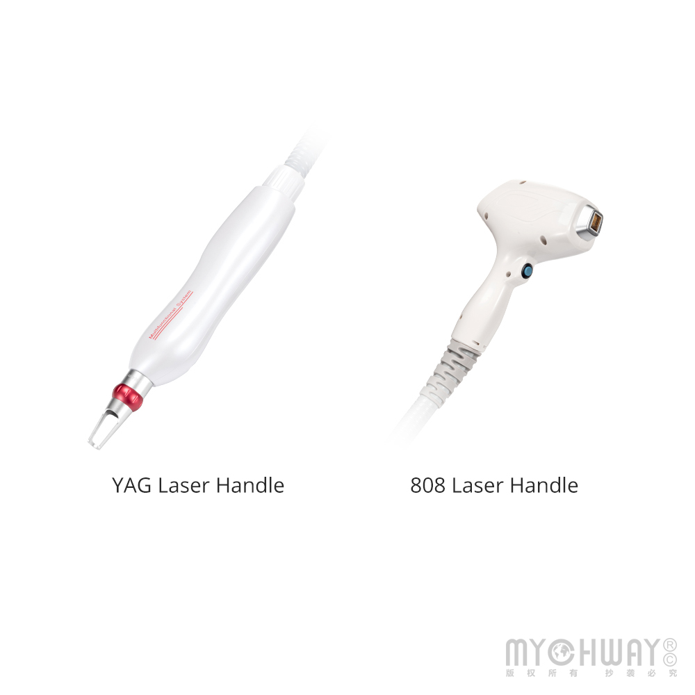 2 In1 DPT 808nm Diode Hair Removal  YAG Laser Tattoo Removal Machine