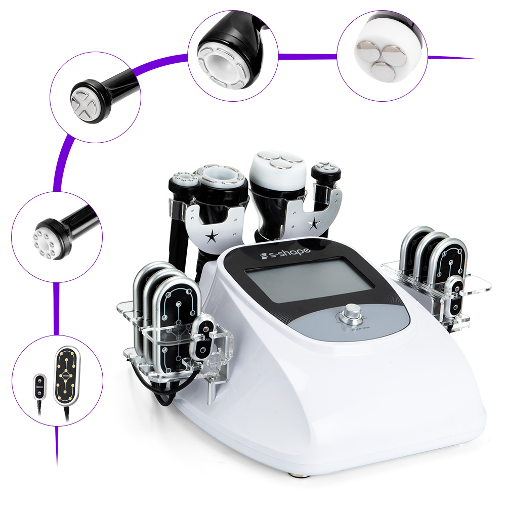 S Shape Machine 3D Cavitation RF 160mW Lipo Laser Body Sculpting Face Care