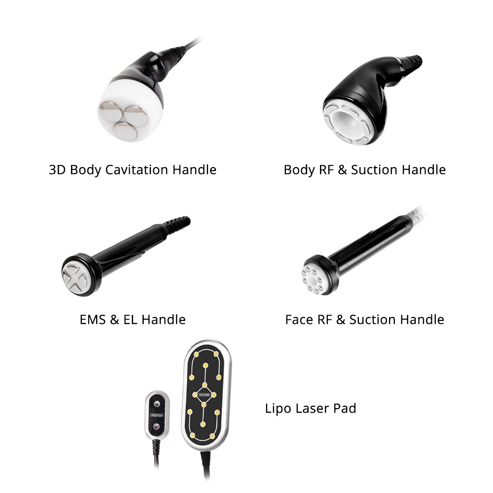 S Shape Machine 3D Cavitation RF 160mW Lipo Laser Body Sculpting Face Care