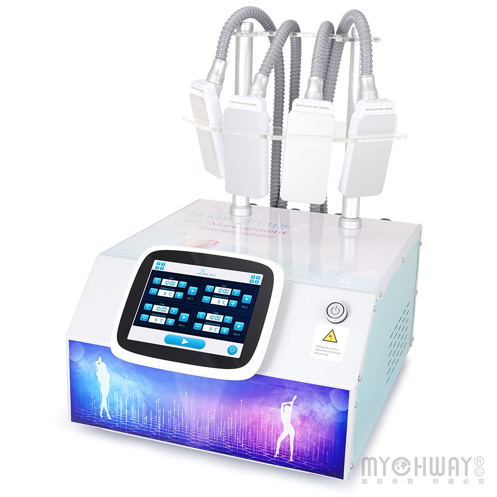 4 Pads Professional Freeze Vacuum Belly Slimming Fat Loss Machine