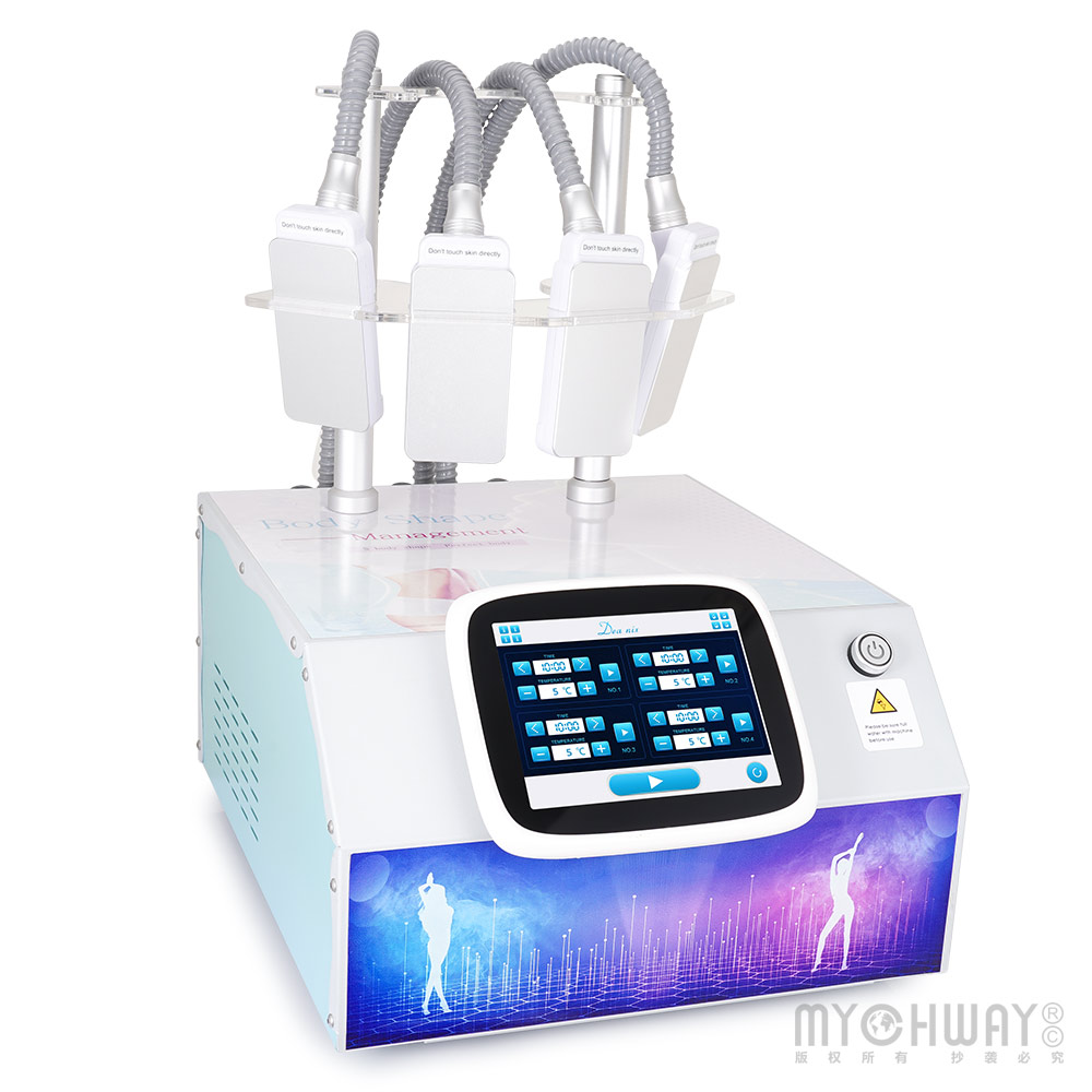 4 Pads Professional Freeze Vacuum Belly Slimming Fat Loss Machine